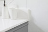Elegant Decor VF31842GR-BS 42 inch single bathroom vanity in grey with backsplash