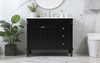 Elegant Decor VF31842BK 42 inch single bathroom vanity in black Elegant Decor VF31842BK 42 inch single bathroom vanity in black