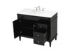 Elegant Decor VF31842BK 42 inch single bathroom vanity in black Elegant Decor VF31842BK 42 inch single bathroom vanity in black