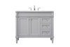 Elegant Decor VF31842GR 42 inch single bathroom vanity in grey Elegant Decor VF31842GR 42 inch single bathroom vanity in grey