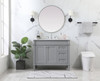 Elegant Decor VF31842GR 42 inch single bathroom vanity in grey Elegant Decor VF31842GR 42 inch single bathroom vanity in grey