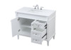 Elegant Decor VF31842WH 42 inch single bathroom vanity in white