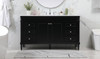 Elegant Decor VF31860BK 60 inch single bathroom vanity in black Elegant Decor VF31860BK 60 inch single bathroom vanity in black