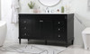 Elegant Decor VF31860BK 60 inch single bathroom vanity in black Elegant Decor VF31860BK 60 inch single bathroom vanity in black