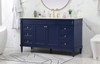 Elegant Decor VF31860BL 60 inch single bathroom vanity in blue