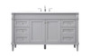 Elegant Decor VF31860GR 60 inch single bathroom vanity in grey