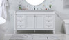 Elegant Decor VF31860WH 60 inch single bathroom vanity in white Elegant Decor VF31860WH 60 inch single bathroom vanity in white