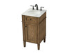 Elegant Decor VF12518DW 18 inch single bathroom vanity in driftwood Elegant Decor VF12518DW 18 inch single bathroom vanity in driftwood