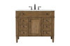 Elegant Decor VF12542DW 42 inch single bathroom vanity in driftwood