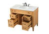 Elegant Decor VF12542NW 42 inch single bathroom vanity in natural wood