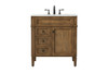 Elegant Decor VF12532DW 32 inch single bathroom vanity in driftwood