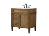 Elegant Decor VF12532DW 32 inch single bathroom vanity in driftwood