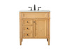 Elegant Decor VF12532NW 32 inch single bathroom vanity in natural wood