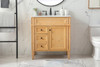 Elegant Decor VF12532NW 32 inch single bathroom vanity in natural wood