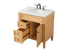 Elegant Decor VF12532NW 32 inch single bathroom vanity in natural wood