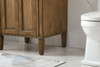 Elegant Decor VF12524DW 24 inch single bathroom vanity in driftwood