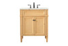 Elegant Decor VF12530NW 30 inch single bathroom vanity in natural wood Elegant Decor VF12530NW 30 inch single bathroom vanity in natural wood
