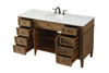 Elegant Decor VF12560DW 60 inch single bathroom vanity in driftwood