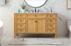 Elegant Decor VF12560NW 60 inch single bathroom vanity in natural wood Elegant Decor VF12560NW 60 inch single bathroom vanity in natural wood