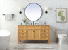 Elegant Decor VF12560NW 60 inch single bathroom vanity in natural wood Elegant Decor VF12560NW 60 inch single bathroom vanity in natural wood