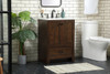 Elegant Decor VF2824EX 24 inch single bathroom vanity in expresso Elegant Decor VF2824EX 24 inch single bathroom vanity in expresso