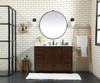 Elegant Decor VF2848EX-BS 48 inch single bathroom vanity in expresso with backsplash