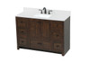 Elegant Decor VF2848EX-BS 48 inch single bathroom vanity in expresso with backsplash