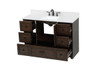 Elegant Decor VF2848EX-BS 48 inch single bathroom vanity in expresso with backsplash