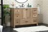 Elegant Decor VF2848NT-BS 48 inch single bathroom vanity in natural oak with backsplash