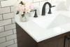 Elegant Decor VF2842EX-BS 42 inch single bathroom vanity in expresso with backsplash
