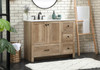 Elegant Decor VF2842NT-BS 42 inch single bathroom vanity in natural oak with backsplash