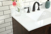 Elegant Decor VF2830EX-BS 30 inch single bathroom vanity in expresso with backsplash