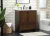 Elegant Decor VF2830EX 30 inch single bathroom vanity in expresso Elegant Decor VF2830EX 30 inch single bathroom vanity in expresso