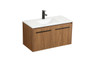 Elegant Decor VF44536WB 36 inch single bathroom vanity in walnut brown Elegant Decor VF44536WB 36 inch single bathroom vanity in walnut brown