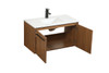 Elegant Decor VF44536WB 36 inch single bathroom vanity in walnut brown Elegant Decor VF44536WB 36 inch single bathroom vanity in walnut brown