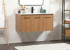 Elegant Decor VF44540WB 40 inch single bathroom vanity in walnut brown