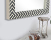 Elegant Decor MR52732 Rectangular mirror 32x27 inch in chevron