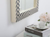 Elegant Decor MR52736 Rectangular mirror 36x27 inch in chevron