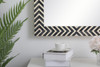 Elegant Decor MR52736 Rectangular mirror 36x27 inch in chevron