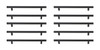 Elegant Decor PL400-7-MB-10PK Quinn 7-9/16" Center to Center Matte Black Bar Pull Multipack (set of 10) Elegant Decor PL400-7-MB-10PK Quinn 7-9/16" Center to Center Matte Black Bar Pull Multipack (set of 10)