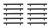 Elegant Decor PL402-6-MB-10PK Dior 6-5/16" Center to Center Matte Black Bar Pull Multipack (set of 10)