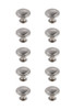 Elegant Decor KB2005-NK-10PK Logyn 1.3" Diameter Brushed Nickel Mushroom Knob Multipack (Set of 10)