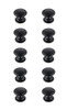 Elegant Decor KB2004-MB-10PK Kaid 1.2" Diameter Matte Black Mushroom Knob Multipack (Set of 10) Elegant Decor KB2004-MB-10PK Kaid 1.2" Diameter Matte Black Mushroom Knob Multipack (Set of 10)