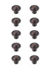 Elegant Decor KB2007-ORB-10PK Garlande 1.2" Diameter Oil-rubbed Bronze Mushroom Knob Multipack (Set of 10)