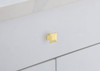 Elegant Decor KB2025-GD-10PK Cecil 1.3" Brushed Gold Square Knob Multipack (Set of 10)