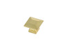 Elegant Decor KB2025-GD-10PK Cecil 1.3" Brushed Gold Square Knob Multipack (Set of 10)