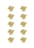 Elegant Decor KB2025-GD-10PK Cecil 1.3" Brushed Gold Square Knob Multipack (Set of 10) Elegant Decor KB2025-GD-10PK Cecil 1.3" Brushed Gold Square Knob Multipack (Set of 10)
