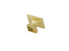 Elegant Decor KB2025-GD-10PK Cecil 1.3" Brushed Gold Square Knob Multipack (Set of 10)