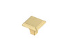 Elegant Decor KB2012-GD-10PK Wilow 1" Brushed Gold Square Knob Multipack (Set of 10)