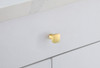 Elegant Decor KB2022-GD-10PK Irvin 1.3" Brushed Gold Square Knob Multipack (Set of 10)